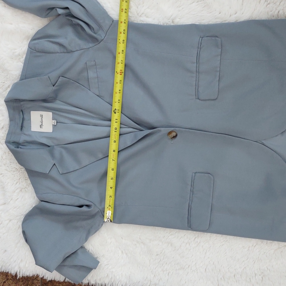 Madewell Light Blue Jacket, Size L - Picture 16 of 17